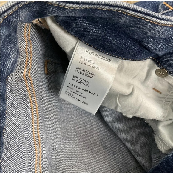 GOOD AMERICAN Good Leg Jeans Raw Hem - Picture 4 of 5